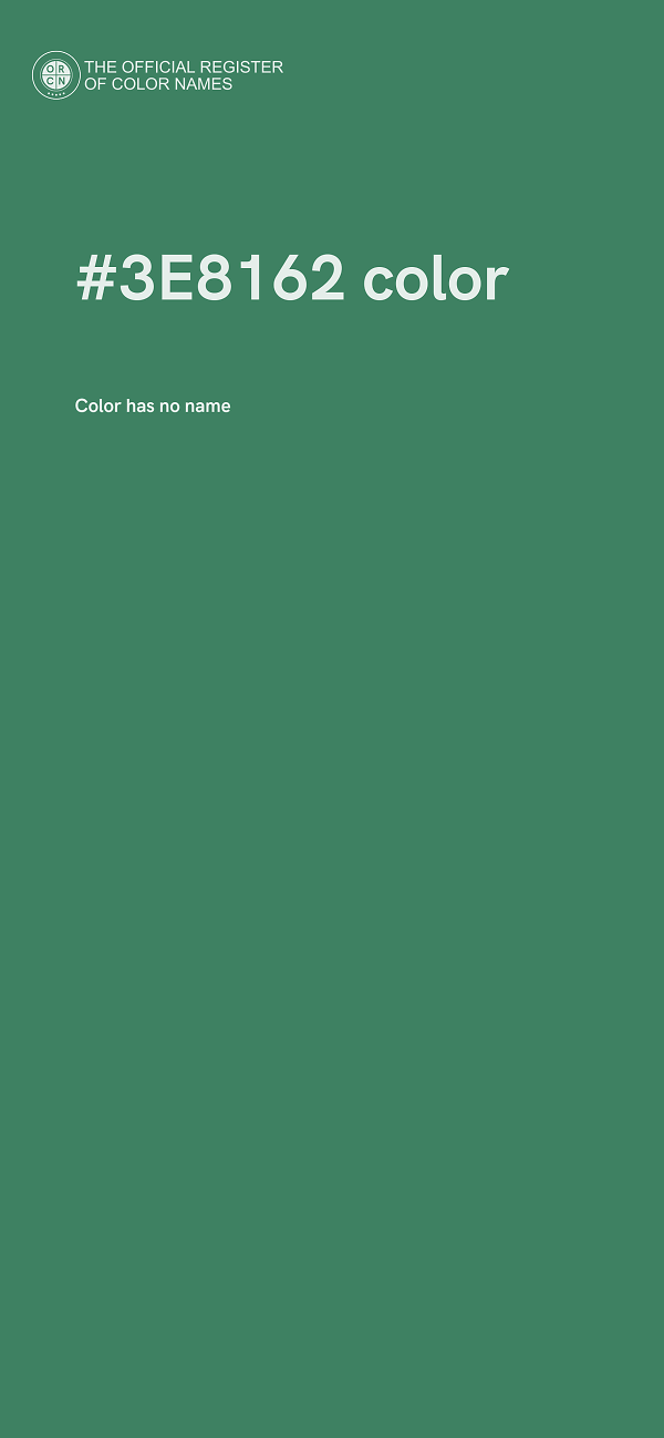 #3E8162 color image