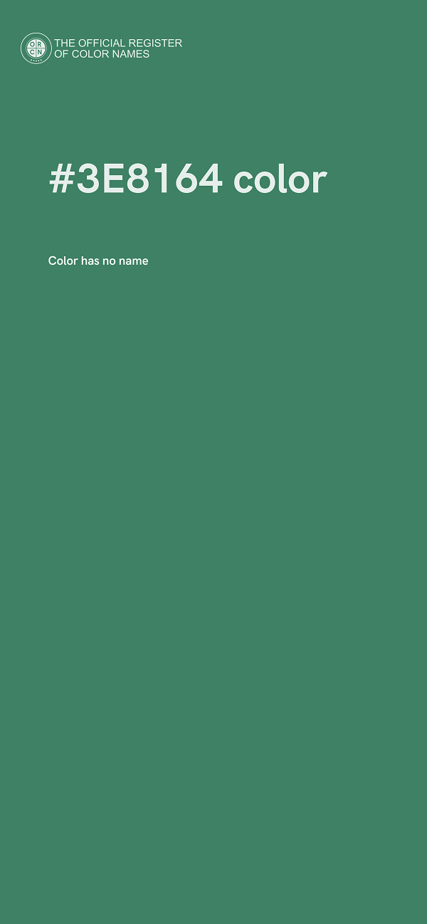 #3E8164 color image