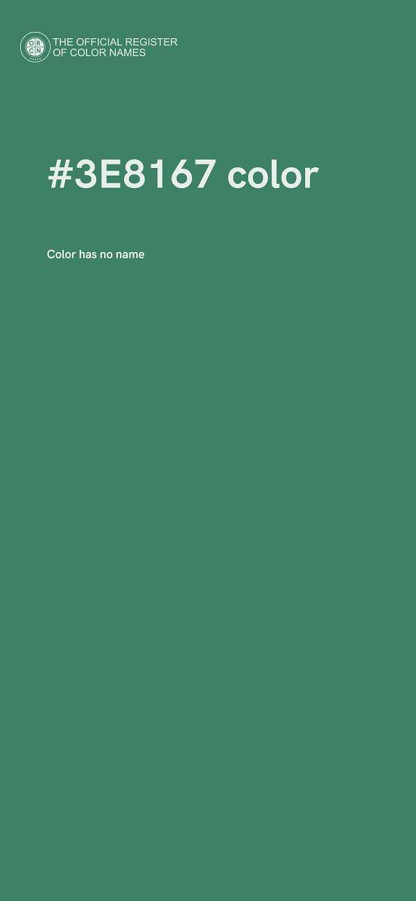 #3E8167 color image