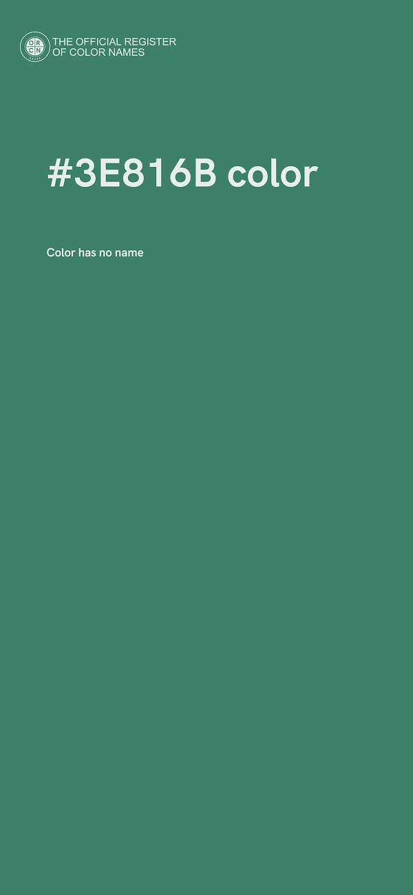 #3E816B color image