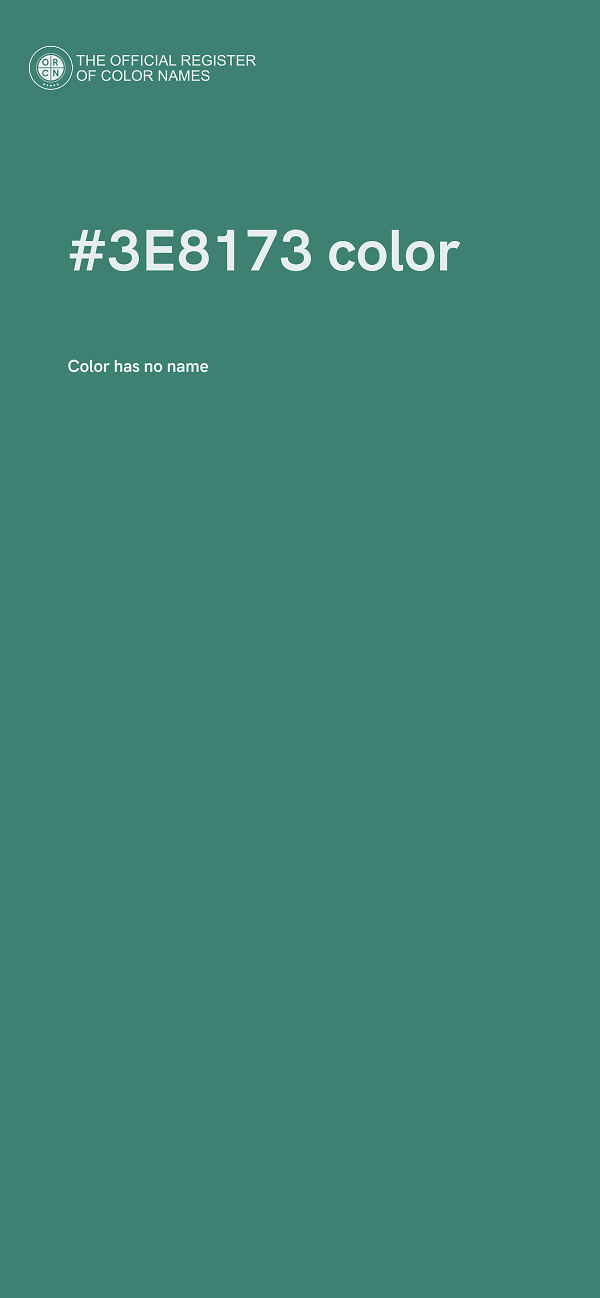 #3E8173 color image
