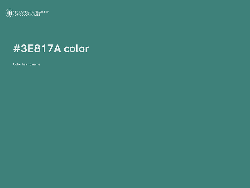 #3E817A color image