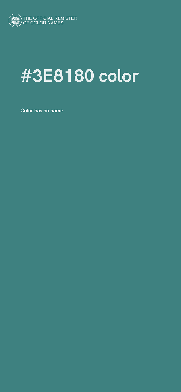 #3E8180 color image