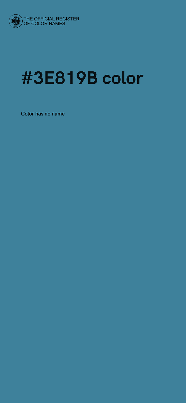 #3E819B color image