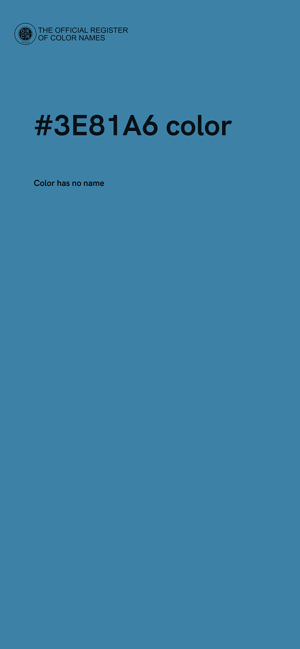 #3E81A6 color image