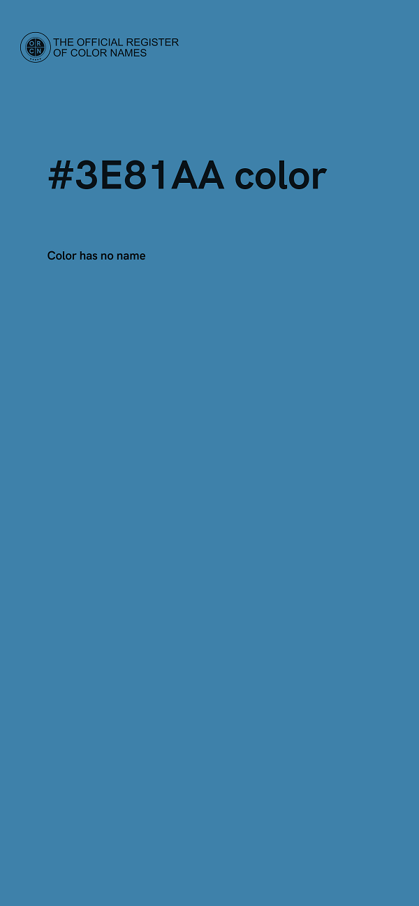 #3E81AA color image