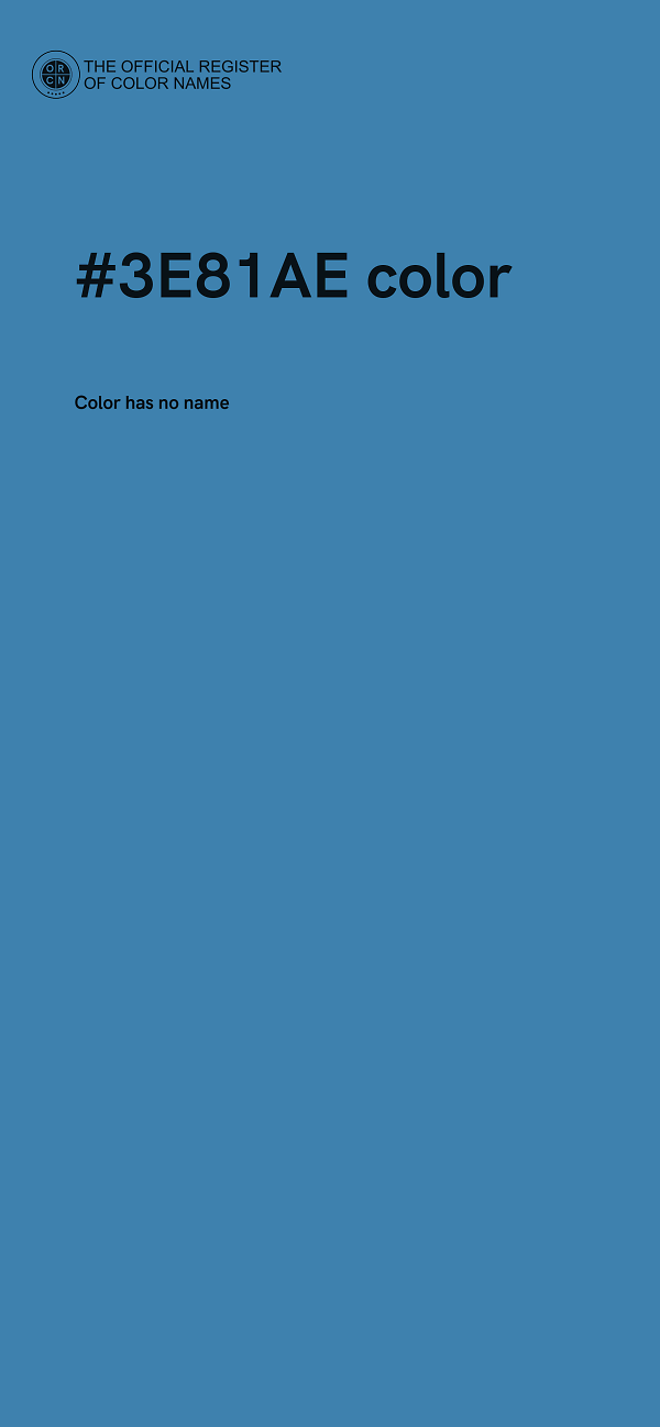 #3E81AE color image