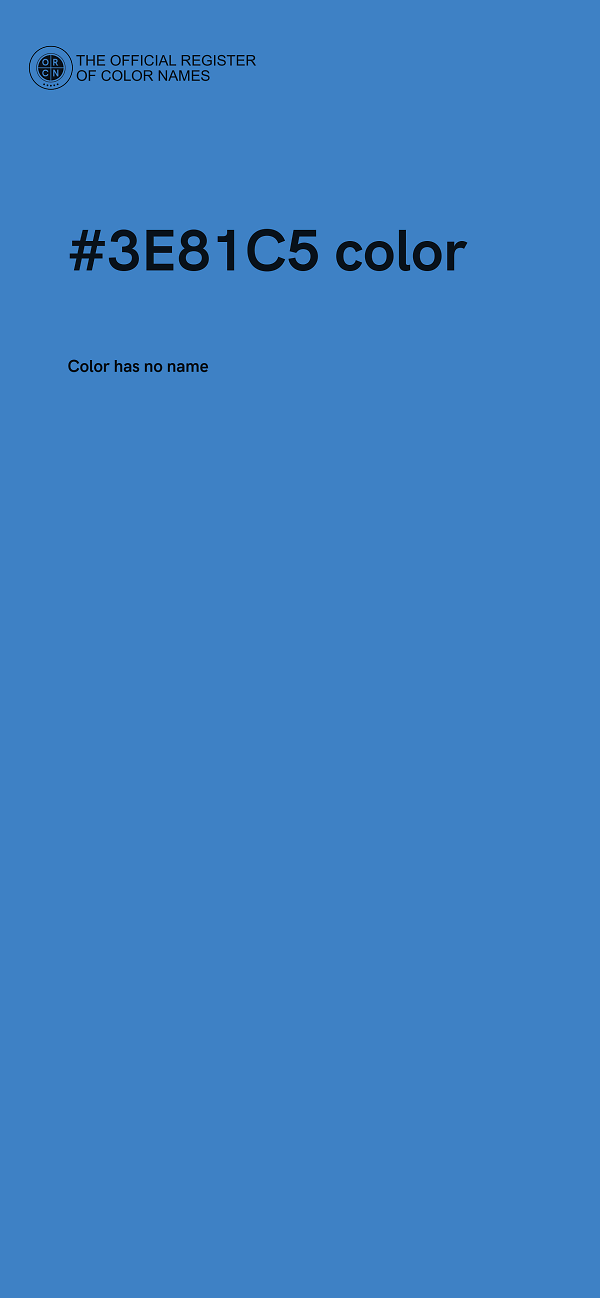 #3E81C5 color image