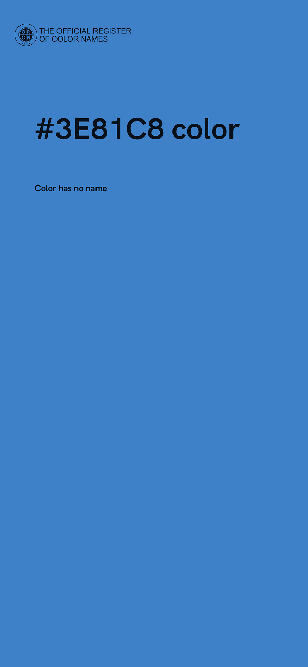 #3E81C8 color image