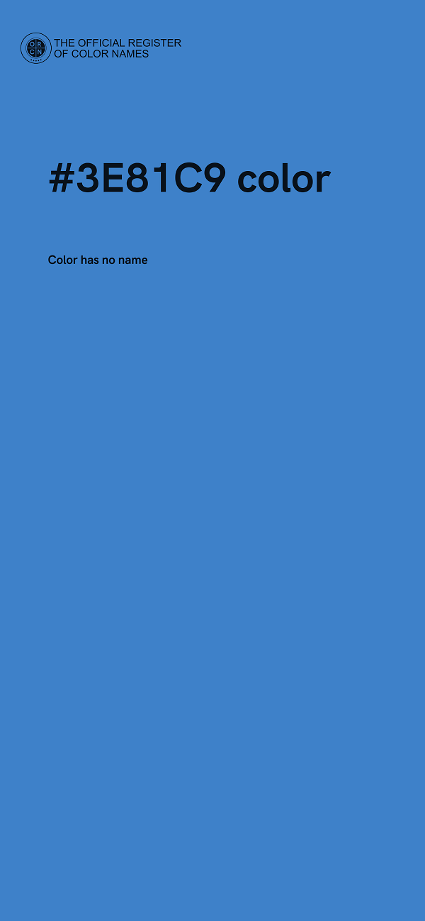 #3E81C9 color image