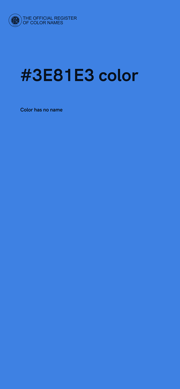 #3E81E3 color image