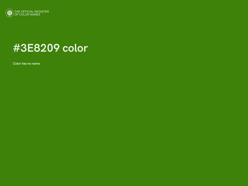 #3E8209 color image