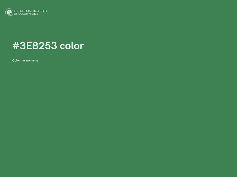 #3E8253 color image