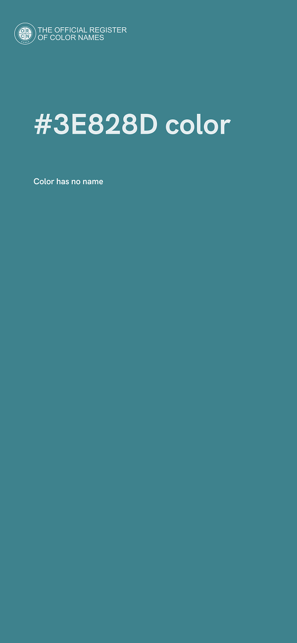 #3E828D color image