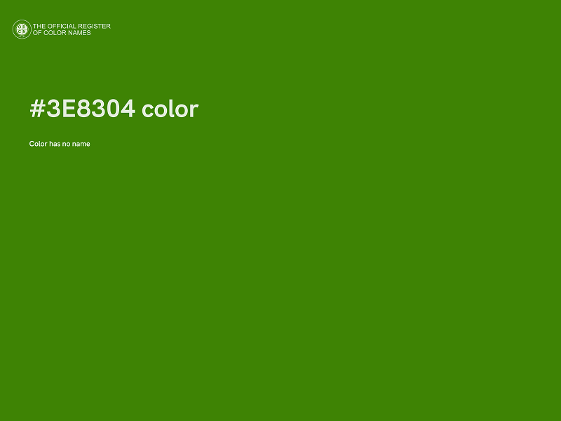 #3E8304 color image