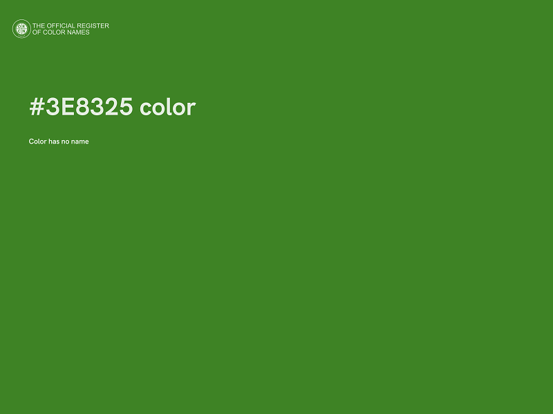 #3E8325 color image