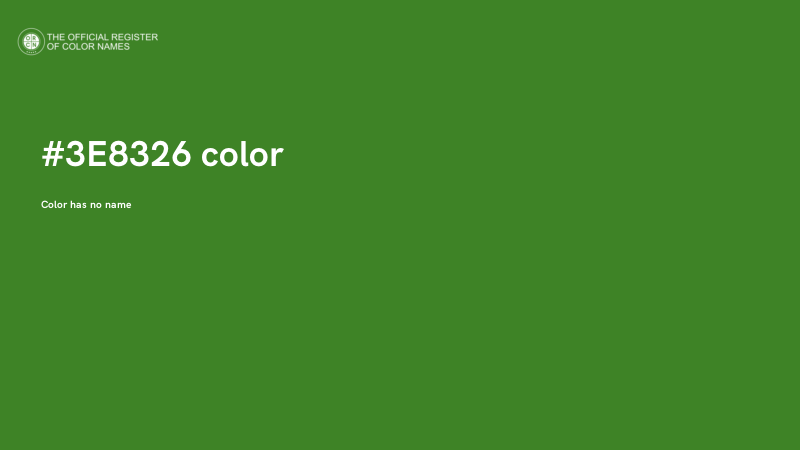 #3E8326 color image