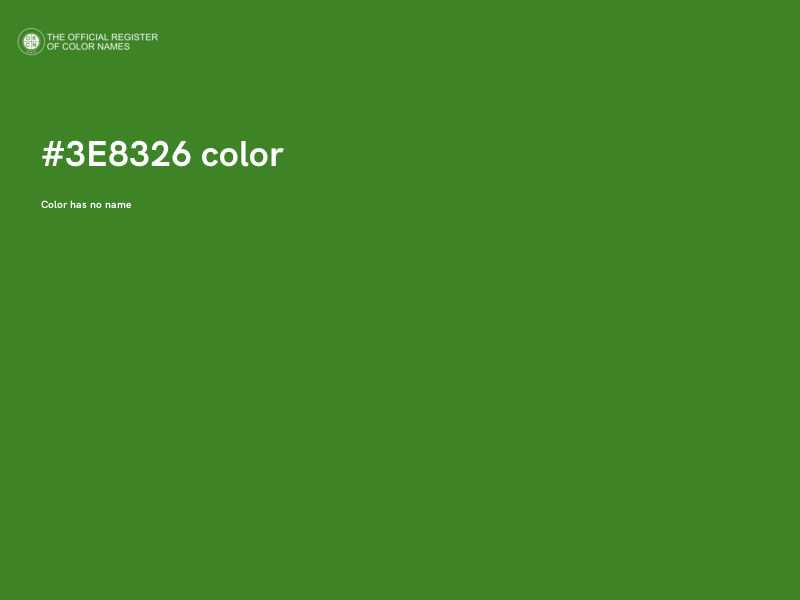 #3E8326 color image