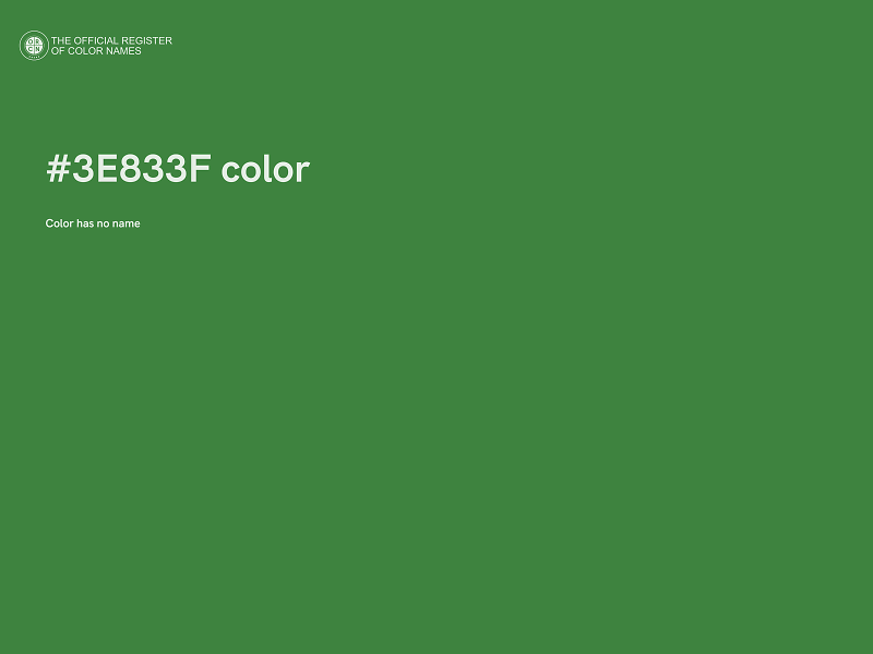 #3E833F color image