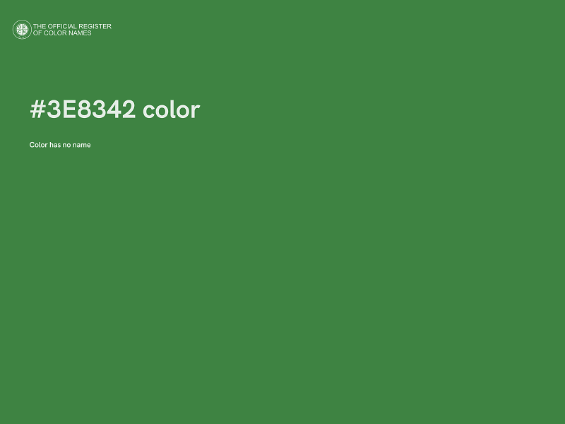 #3E8342 color image
