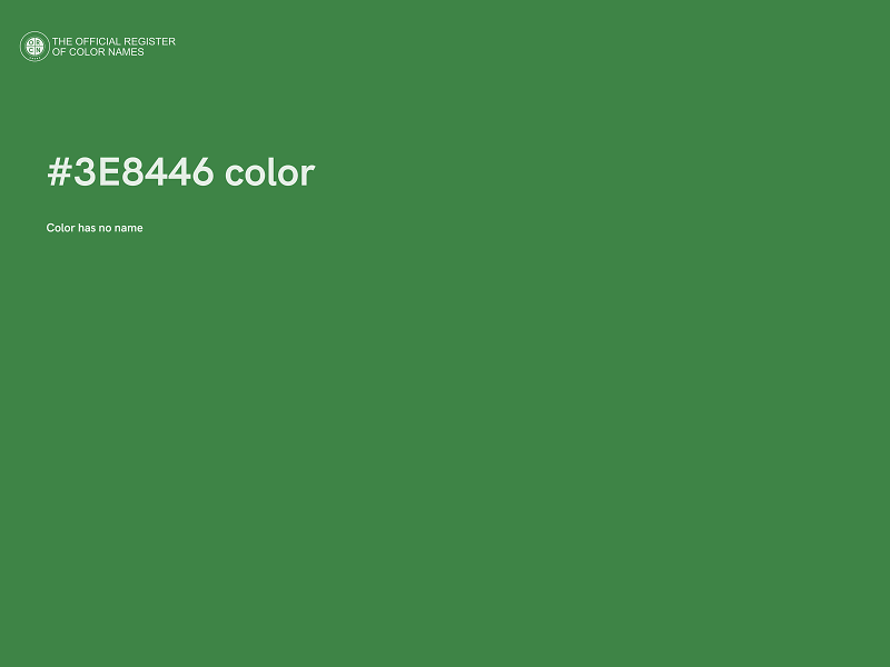 #3E8446 color image