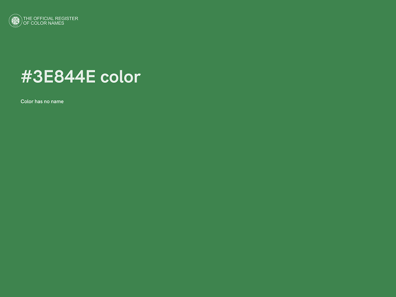 #3E844E color image