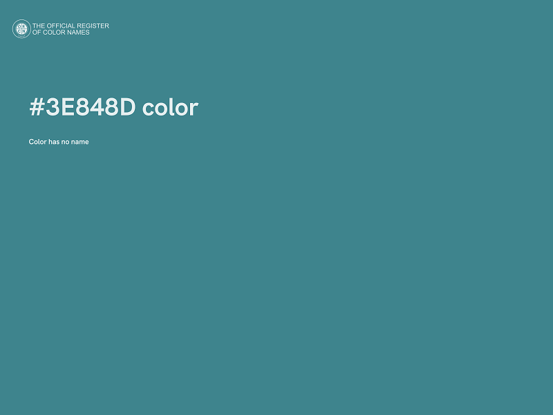#3E848D color image