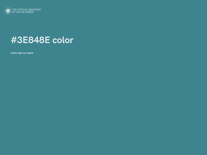 #3E848E color image