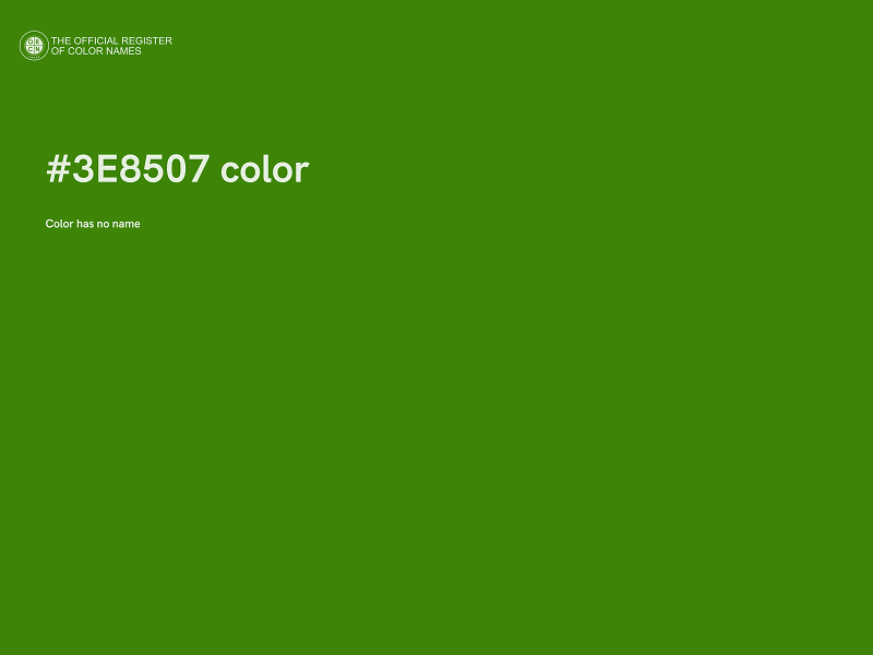 #3E8507 color image