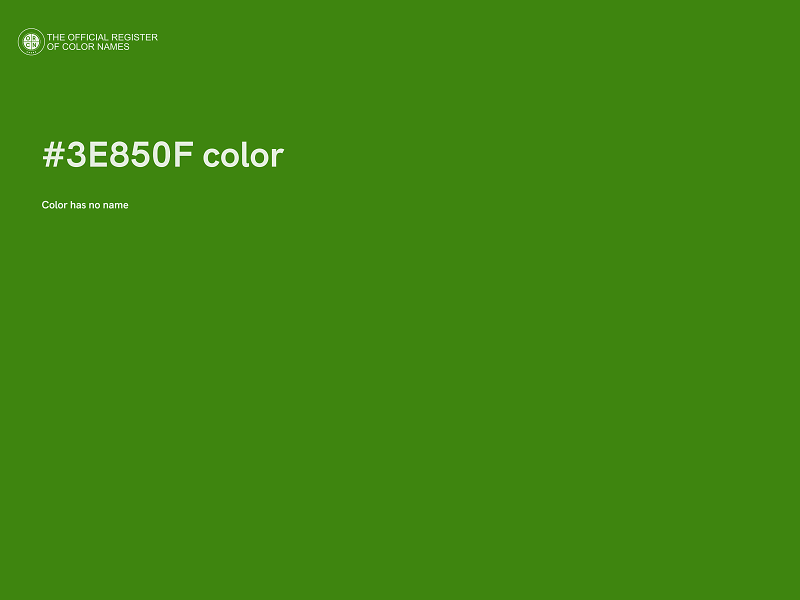 #3E850F color image