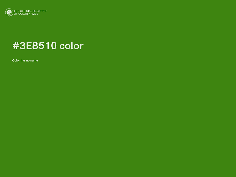 #3E8510 color image