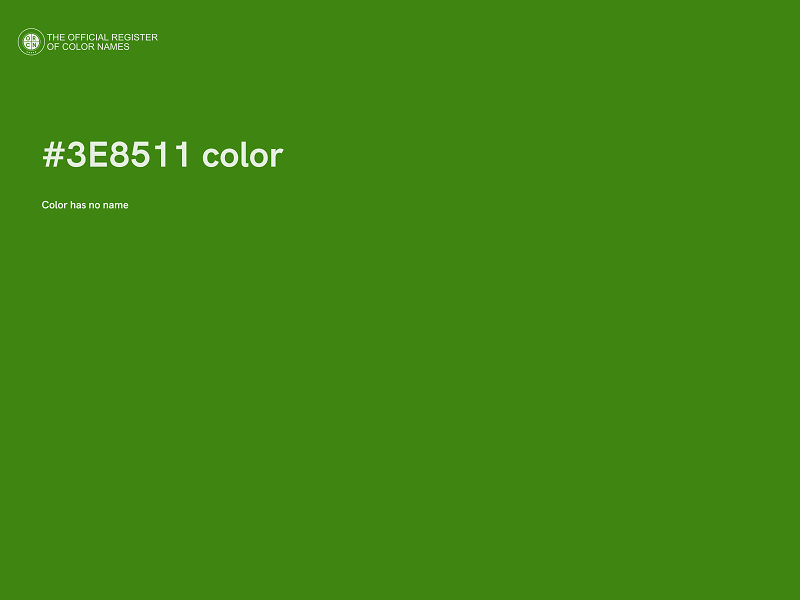 #3E8511 color image