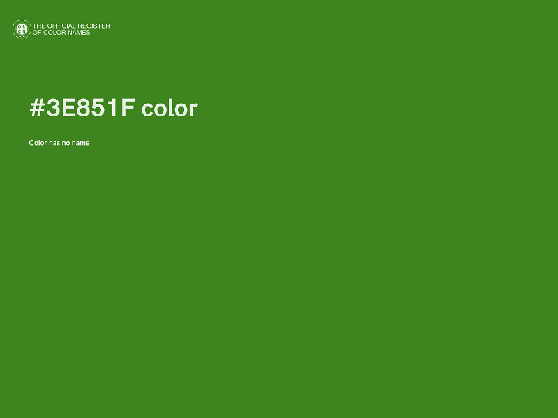 #3E851F color image