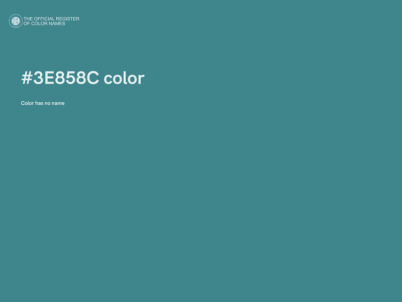 #3E858C color image