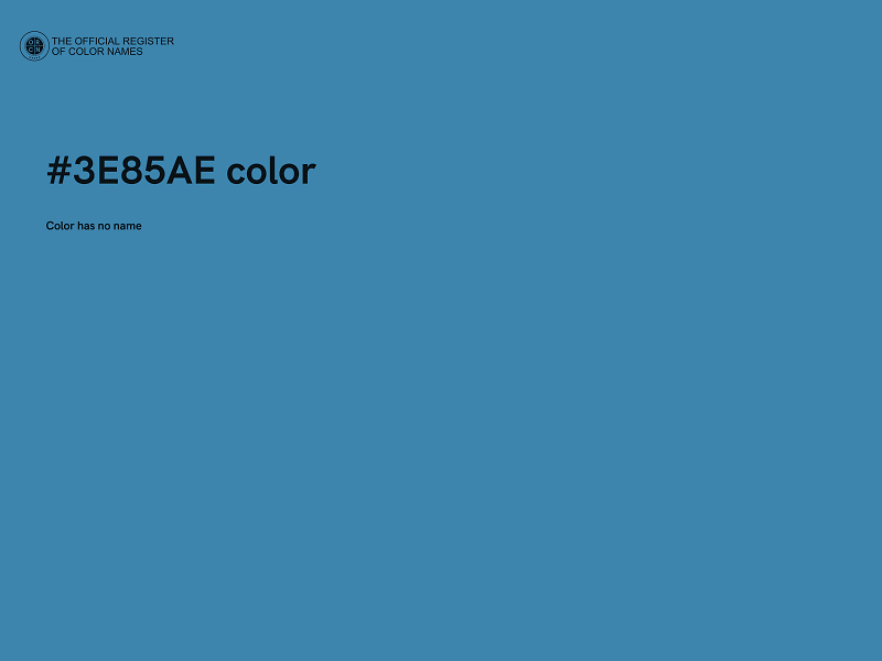 #3E85AE color image