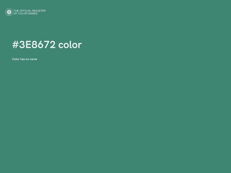 #3E8672 color image