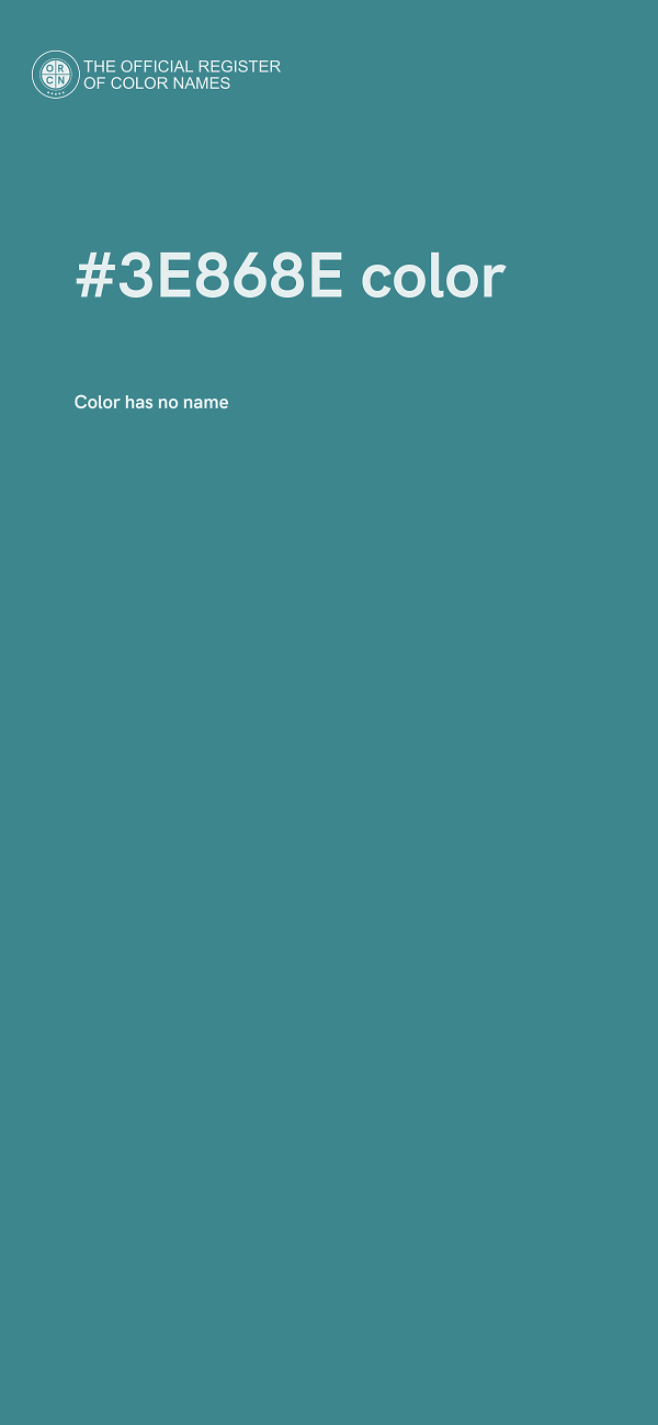 #3E868E color image