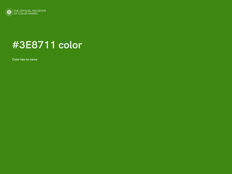 #3E8711 color image