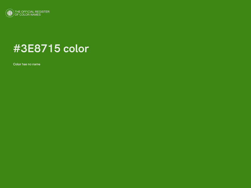 #3E8715 color image