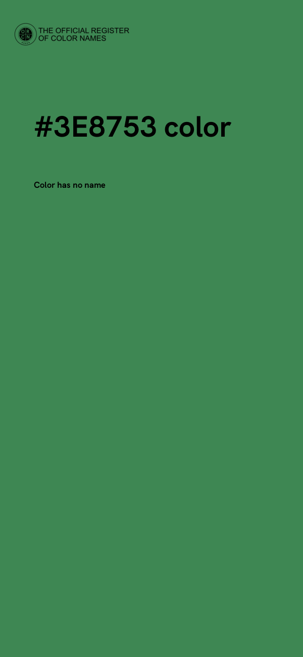 #3E8753 color image