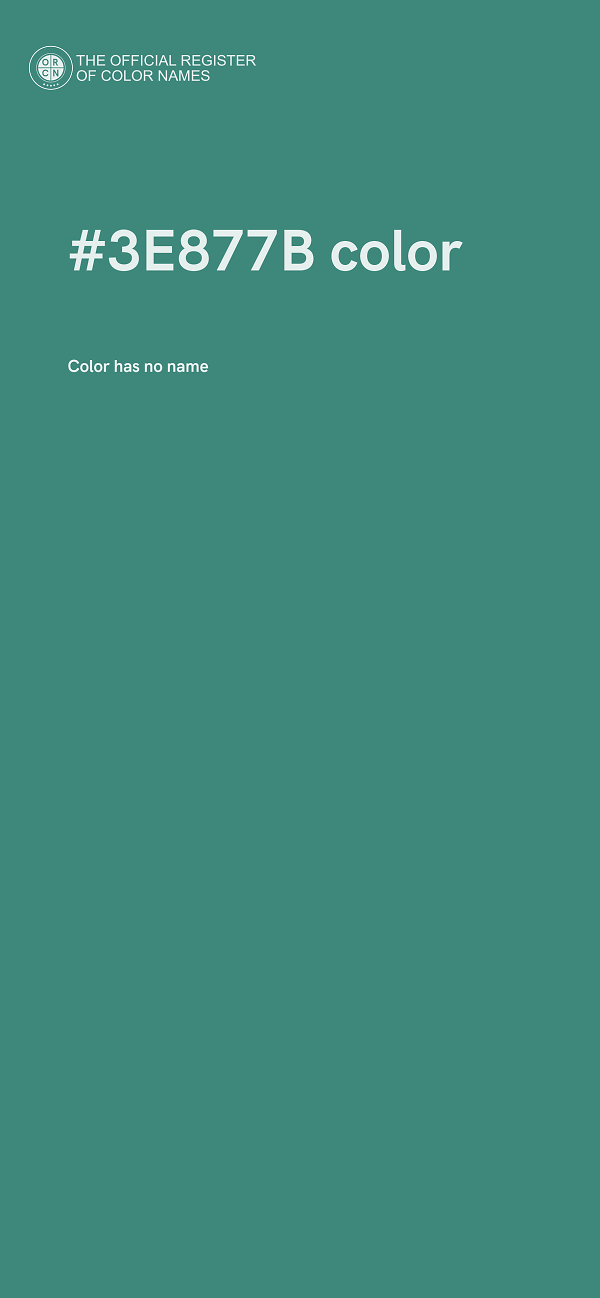 #3E877B color image