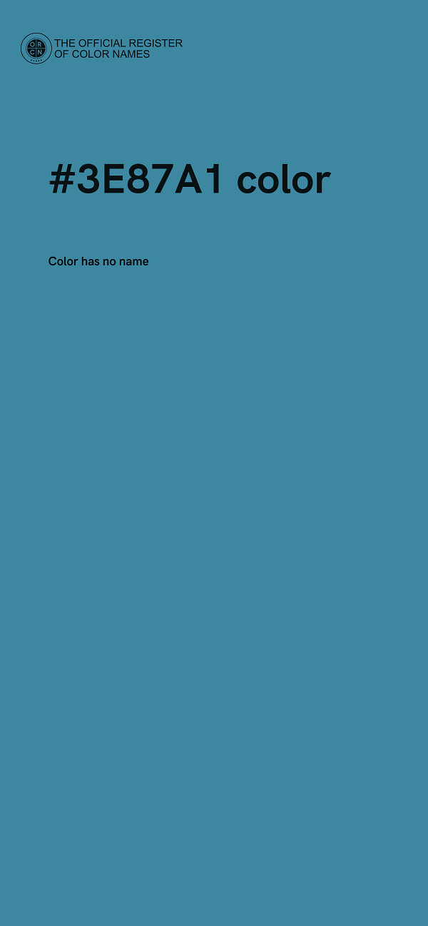 #3E87A1 color image