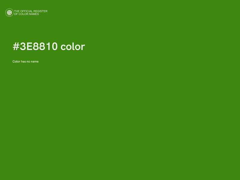 #3E8810 color image