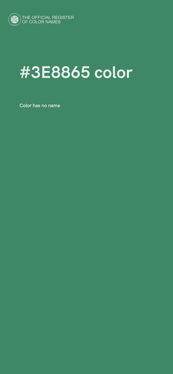 #3E8865 color image