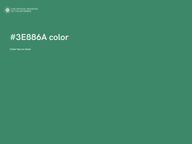 #3E886A color image