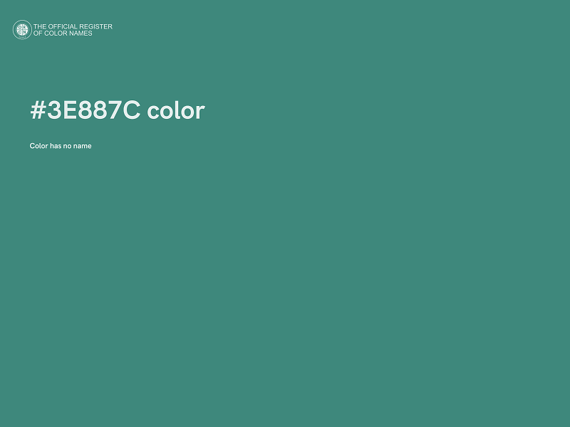 #3E887C color image
