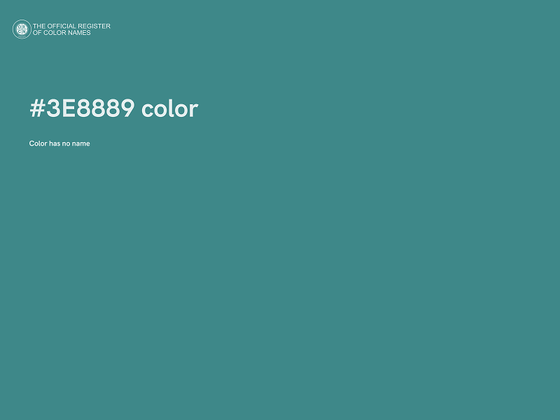 #3E8889 color image