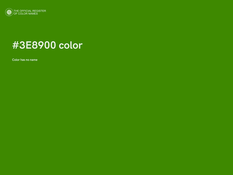 #3E8900 color image
