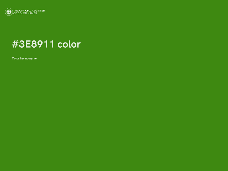 #3E8911 color image