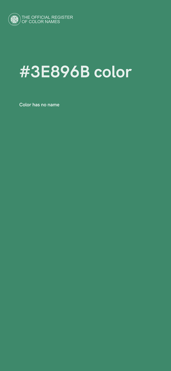 #3E896B color image